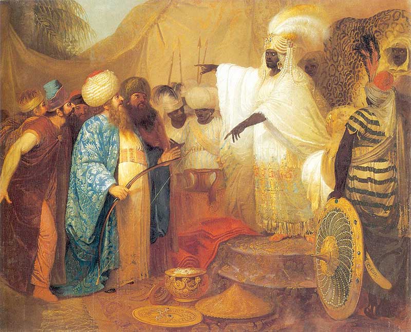 Персидские послы у короля Эфиопии. Ок. 1785
