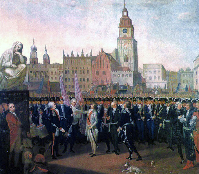 Присяга Тадеуша Костюшко на краковском рынке. 1797